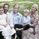 The Crown Prince and Crown Princess' family. Published 20 July 2013 on the occasion of The Crown Prince's 40th birthday. Handout picture from The Royal Court. For editorial use only, not for sale. Photo: Sølve Sundsbø, The Royal Court.  